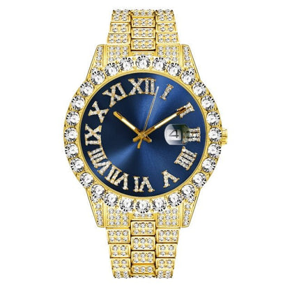 ICED OUT NUMERAL DIAL WATCH